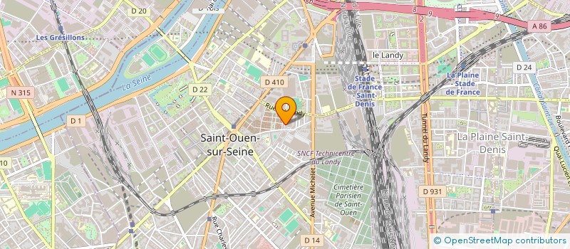 localisation de l'entreprise ETEL  SAINT-OUEN-SUR-SEINE