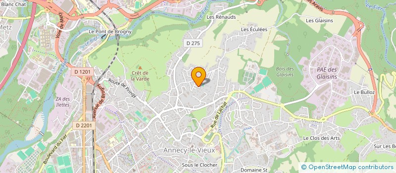 localisation de l'entreprise ETELA à ANNECY