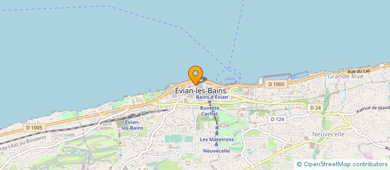 localisation de l'entreprise ETELA à EVIAN-LES-BAINS