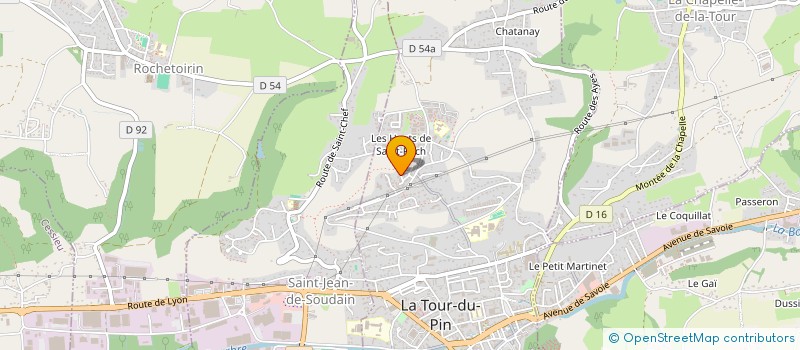 localisation de l'entreprise ETELAB  LA TOUR-DU-PIN