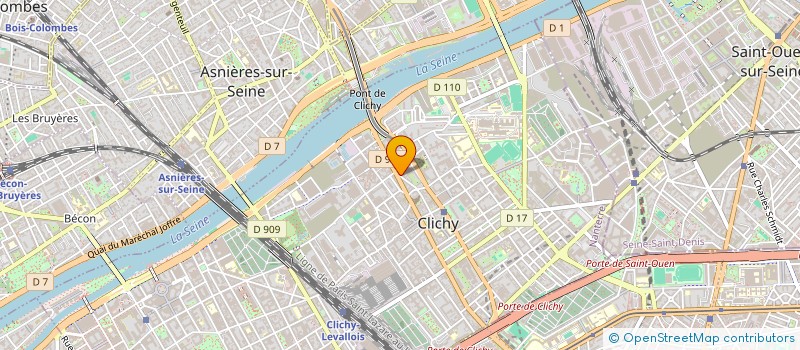 localisation de l'entreprise ETELEC à CLICHY