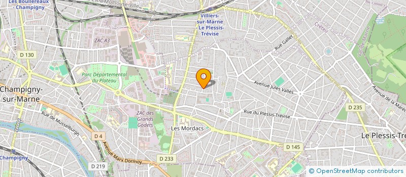 localisation de l'entreprise ETELVINA HOLDING à CHAMPIGNY-SUR-MARNE