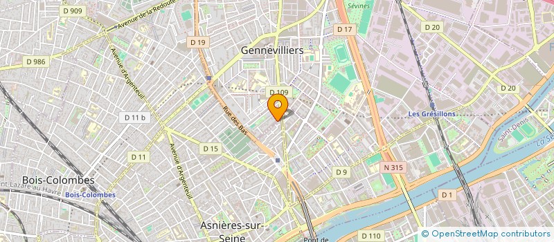 localisation de l'entreprise ETEM à GENNEVILLIERS