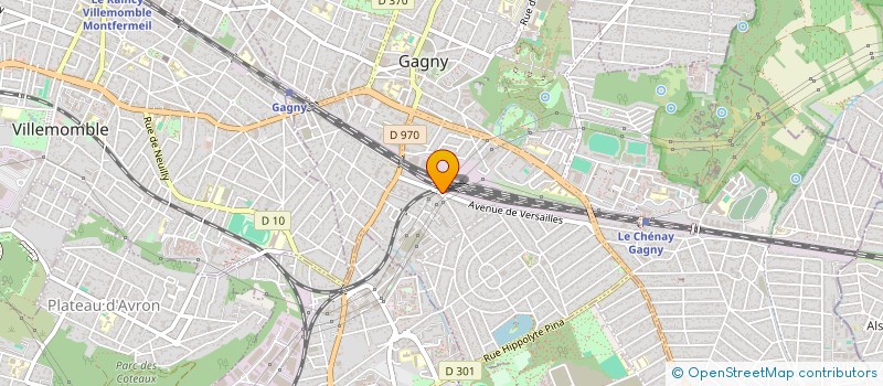 localisation de l'entreprise ETEN  GAGNY