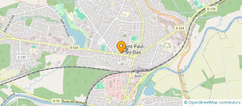 localisation de l'entreprise ETEN ENVIRONNEMENT à SAINT-PAUL-LES-DAX
