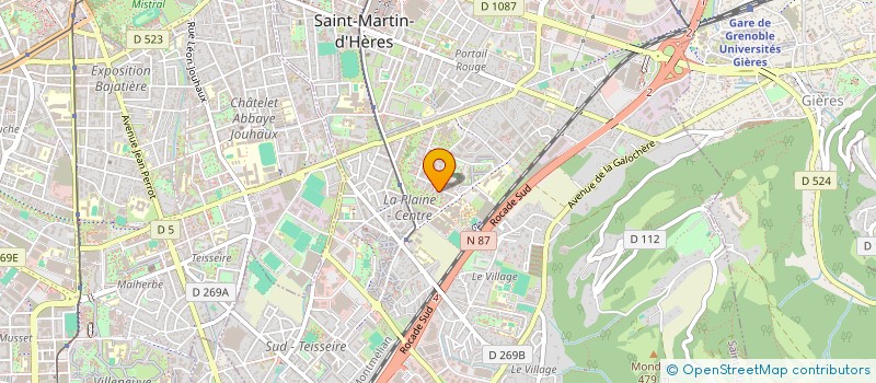 localisation de l'entreprise ETEON à SAINT-MARTIN-D'HERES