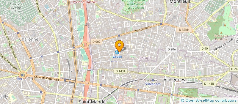 localisation de l'entreprise ETER à MONTREUIL