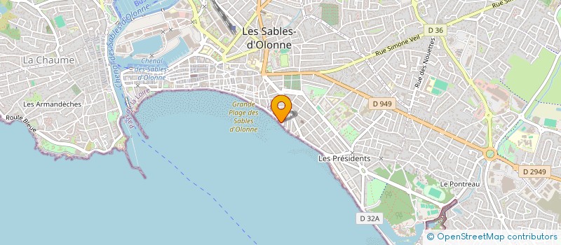 localisation de l'entreprise ETERNALGREEN à LES SABLES D'OLONNE