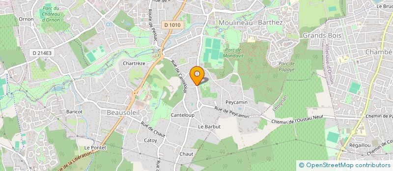 localisation de l'entreprise ETERNALIS à GRADIGNAN
