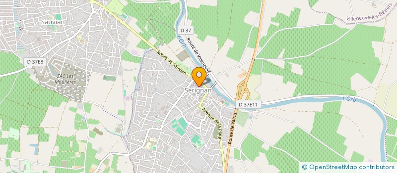 localisation de l'entreprise ETERNASOL  SERIGNAN