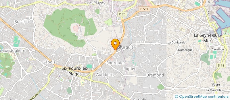 localisation de l'entreprise ETERNEL BATIMENT à SIX-FOURS-LES-PLAGES