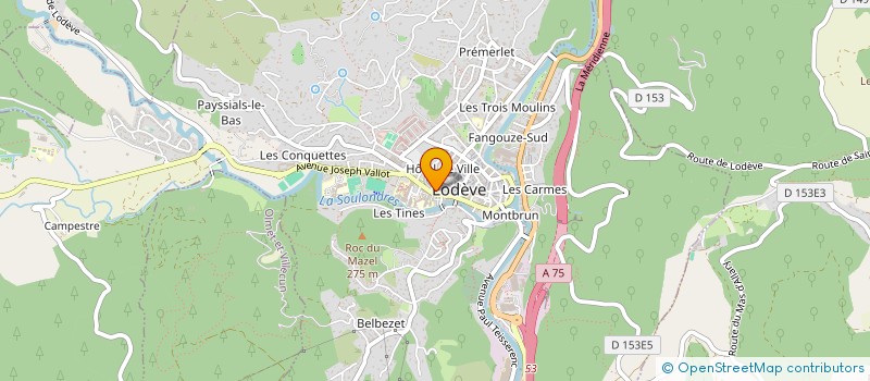 localisation de l'entreprise ETERNEL OR  LODEVE