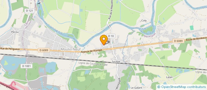 localisation de l'entreprise ETERNELLE COVER  ST MARTIAL D ARTENSET