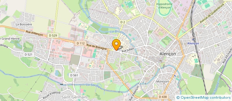 localisation de l'entreprise ETERNELLE HOLDING  ALENCON