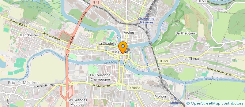 localisation de l'entreprise ETERNITE08  CHARLEVILLE-MEZIERES