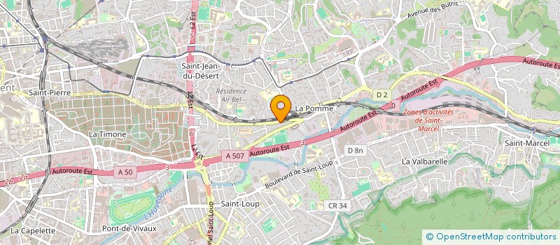 localisation de l'entreprise ETERNO MASSILIA  MARSEILLE