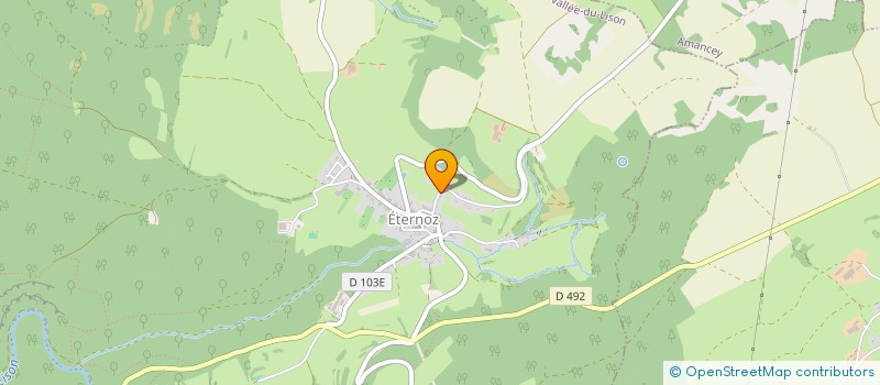localisation de l'entreprise ETERNOZ SOCIAL CULTURE CLUB  ETERNOZ-VALLEE-DU-LISON