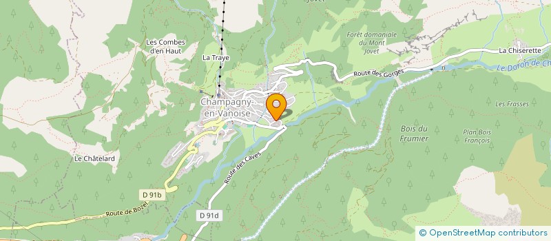 localisation de l'entreprise ETERRGA  CHAMPAGNY-EN-VANOISE