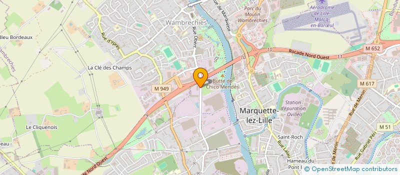 localisation de l'entreprise ETESIAS V.R.D à MARQUETTE-LEZ-LILLE
