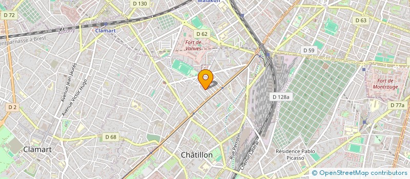 localisation de l'entreprise ETESIS  CHATILLON