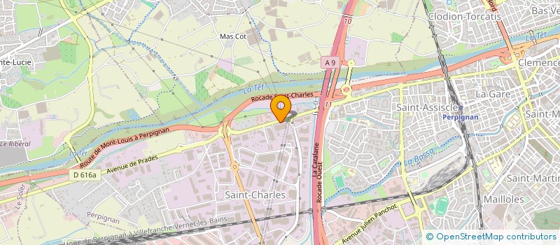 localisation de l'entreprise ETETP à PERPIGNAN