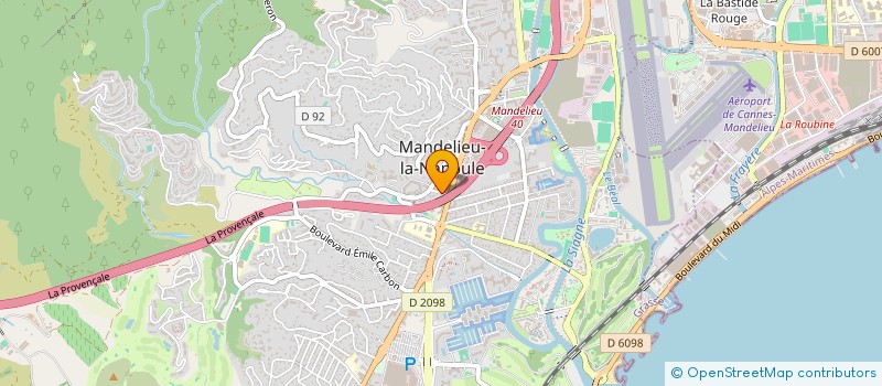 localisation de l'entreprise ETF à MANDELIEU-LA-NAPOULE