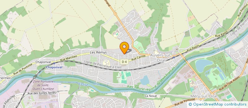 localisation de l'entreprise ETF  AUVERS SUR OISE