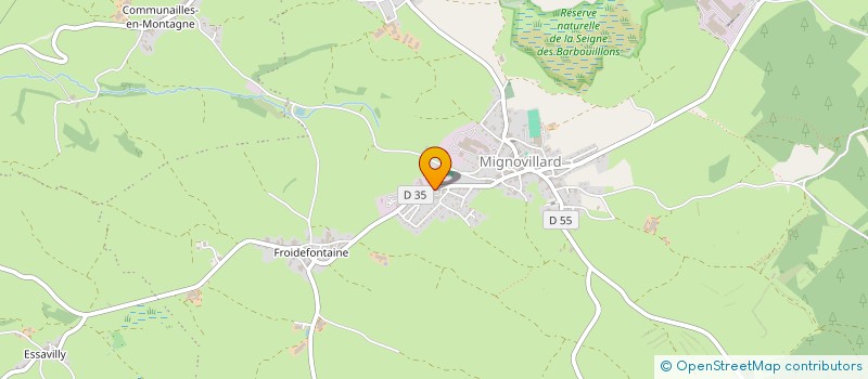 localisation de l'entreprise ETF NICO  MIGNOVILLARD