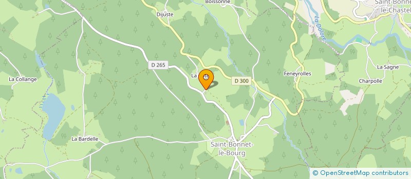 localisation de l'entreprise ETF PILLAT  SAINT-BONNET-LE-BOURG