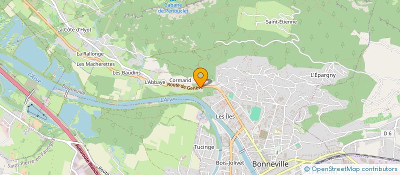 localisation de l'entreprise ETF RENOVATION  BONNEVILLE