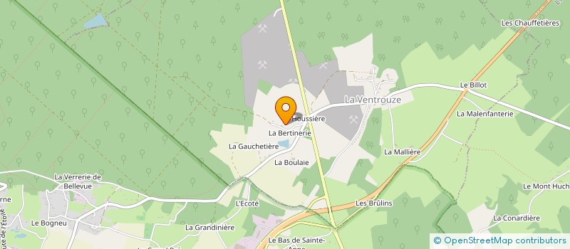 localisation de l'entreprise ETF ROBINAUX à LA VENTROUZE