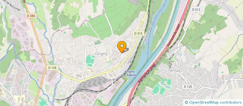 localisation de l'entreprise ETFM à GRIGNY