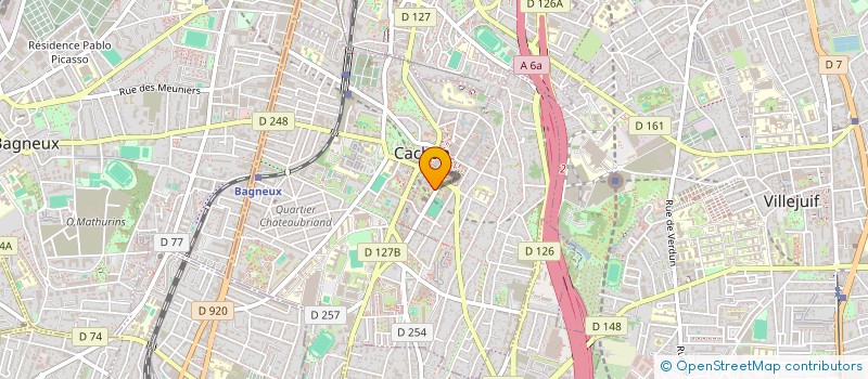 localisation de l'entreprise ETGE  CACHAN