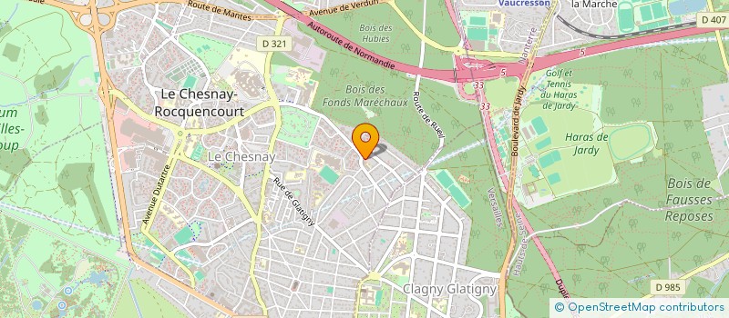 localisation de l'entreprise ETGE  LE CHESNAY-ROCQUENCOURT