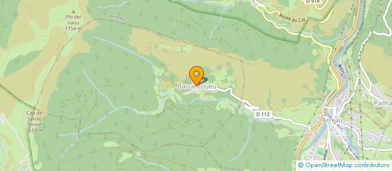 localisation de l'entreprise ETH CARTEL ARREAU  BARRANCOUEU