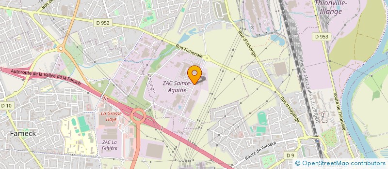 localisation de l'entreprise ETH PAYSAGES ET BATIMENTS  FLORANGE