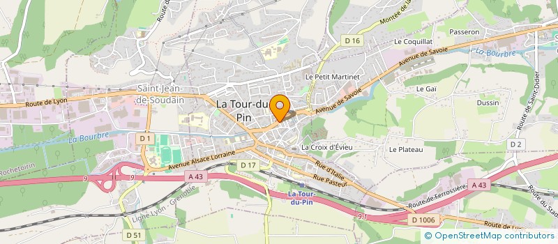 localisation de l'entreprise ETHAN  LA TOUR-DU-PIN