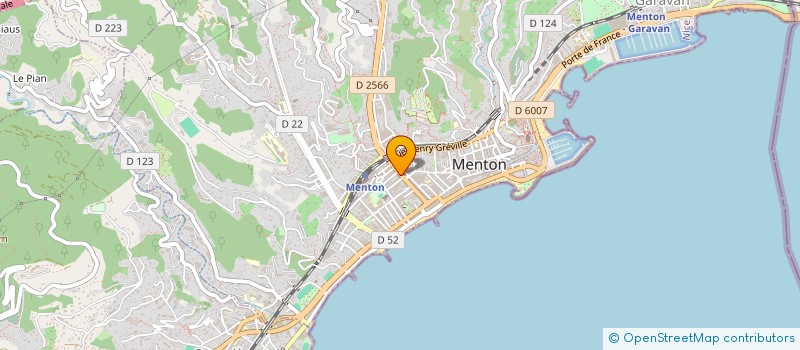 localisation de l'entreprise ETHAN à MENTON