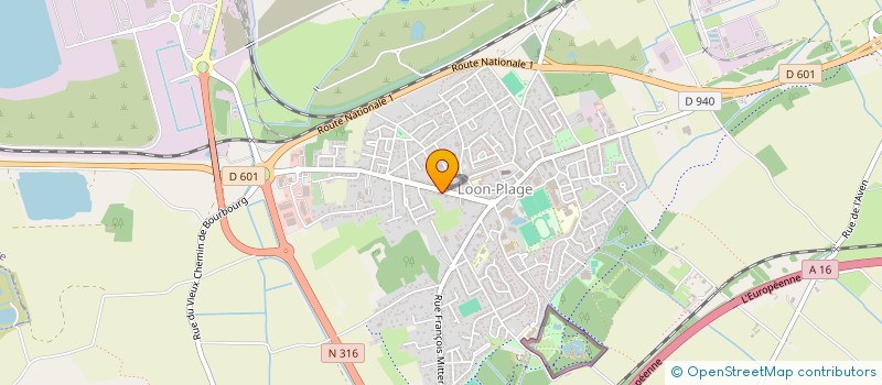 localisation de l'entreprise ETHAN GESTION  LOON-PLAGE