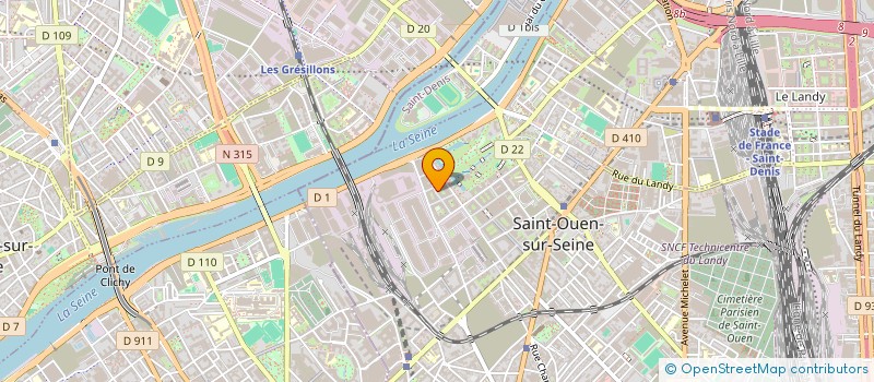 localisation de l'entreprise ETHAN PRESTIGE à SAINT-OUEN-SUR-SEINE