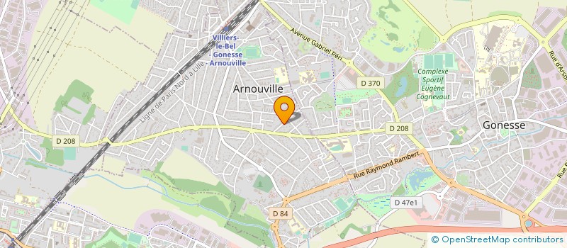 localisation de l'entreprise ETHANA  ARNOUVILLE