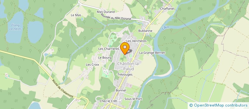 localisation de l'entreprise ETHANAIS à CHATILLON-LA-PALUD