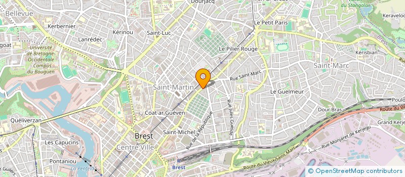 localisation de l'entreprise ETHANIE à BREST