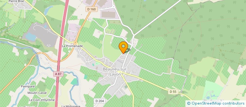 localisation de l'entreprise ETHANOAH  BEAULIEU-SUR-LAYON