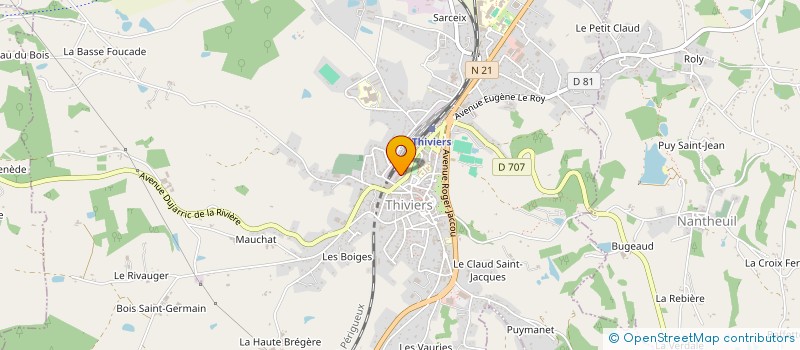 localisation de l'entreprise ETHAUD  THIVIERS