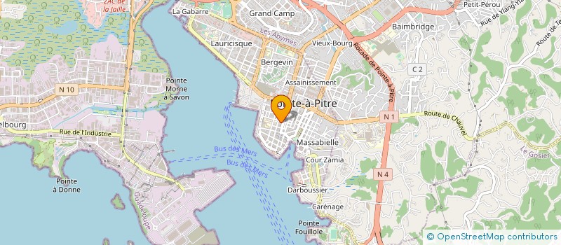 localisation de l'entreprise ETHE BOUTIQUE  POINTE A PITRE