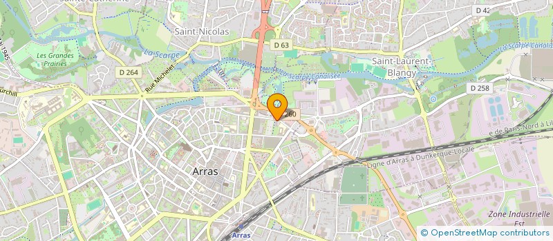 localisation de l'entreprise ETHEA à ARRAS