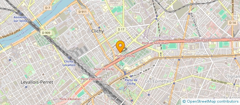 localisation de l'entreprise ETHELMARK à CLICHY
