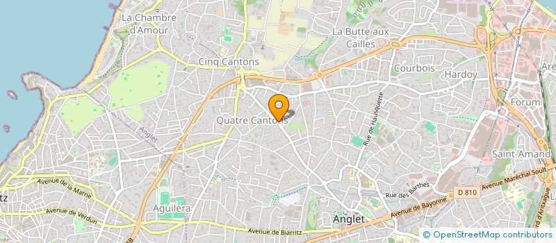 localisation de l'entreprise ETHEM à ANGLET