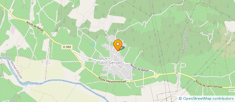 localisation de l'entreprise ETHEON  SAINT-GERVAIS